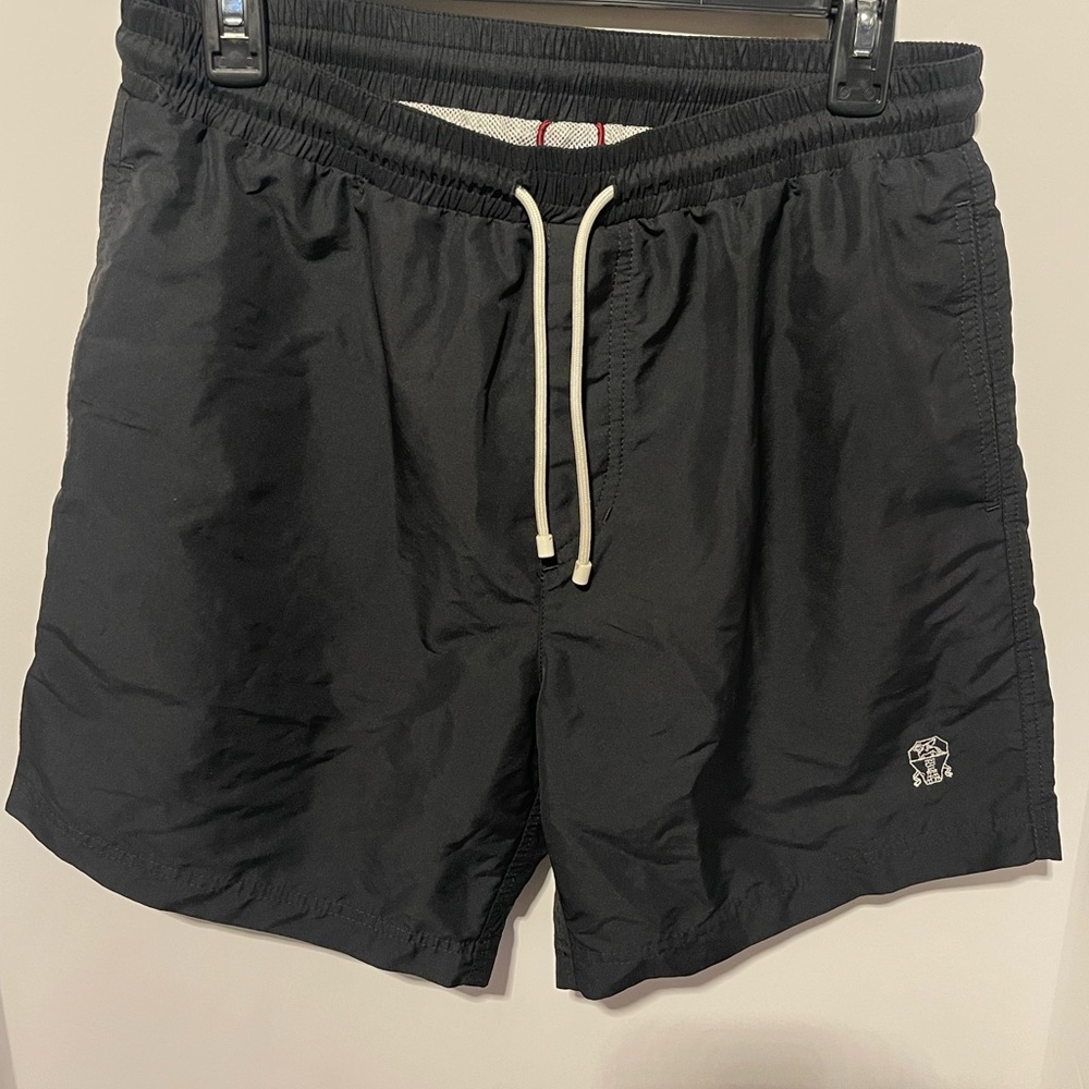 Brunello Cucinelli Black Swim Shorts Size S Men’s Made in Italy Designer